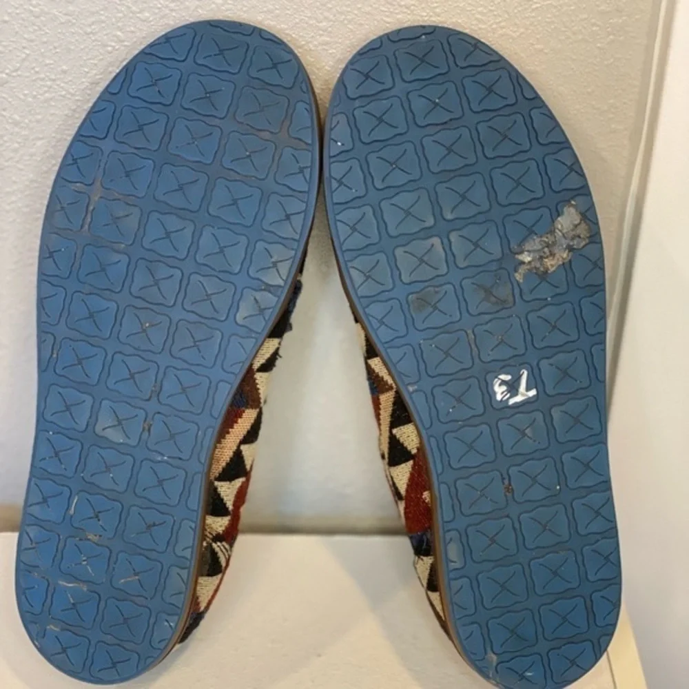 Twisted X Hooey Loper Shoes 7 Aztec Southwest Canvas Moc Toe